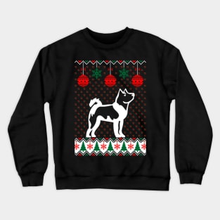 Akita Inu Ugly Christmas Model Crewneck Sweatshirt